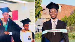 Young Mzansi man pays tribute to his guardian angel as he graduates from university: “I know you're smiling”