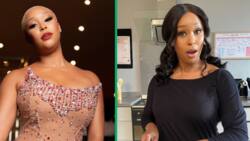 Minnie Dlamini confuses fans after using cosmetic surgery filter: "She looks like Tebogo Thobejane"