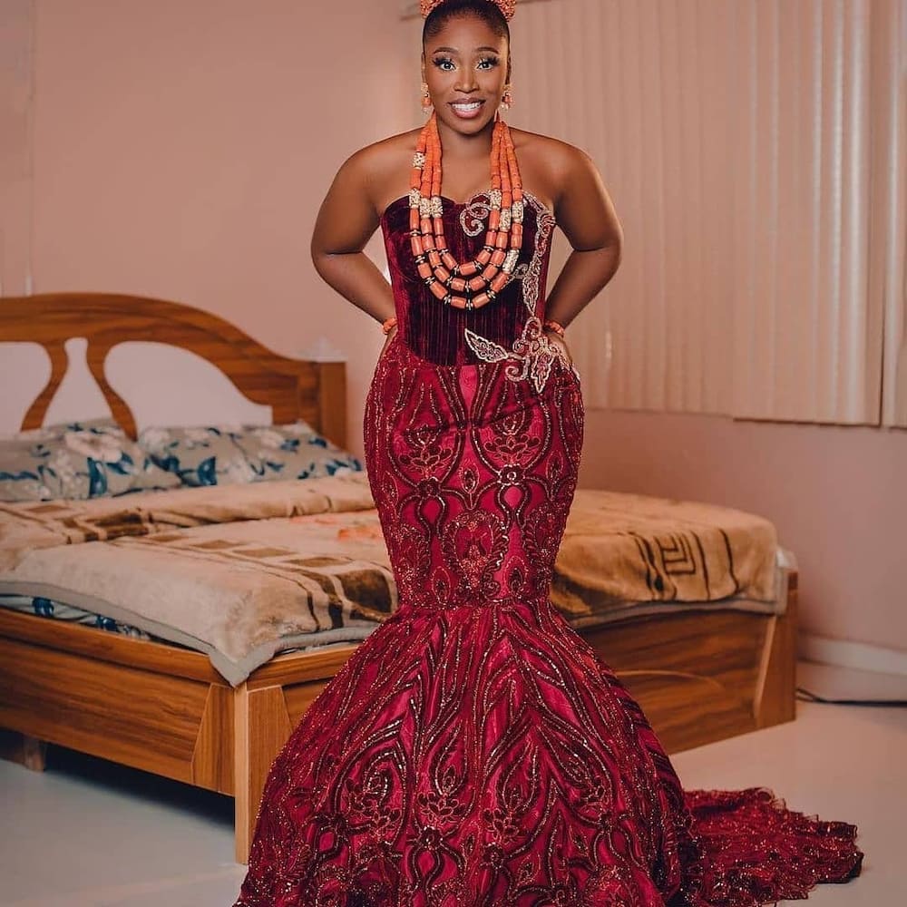 40 Gorgeous Wedding Dress Styles For Your African Traditional Wedding - The  Glossychic  Nigerian wedding dresses traditional, African traditional  wedding dress, African traditional wedding