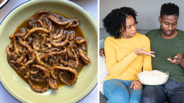 "Yummy or yuck": Man shares snap of chicken intestines, Mzansi is divided