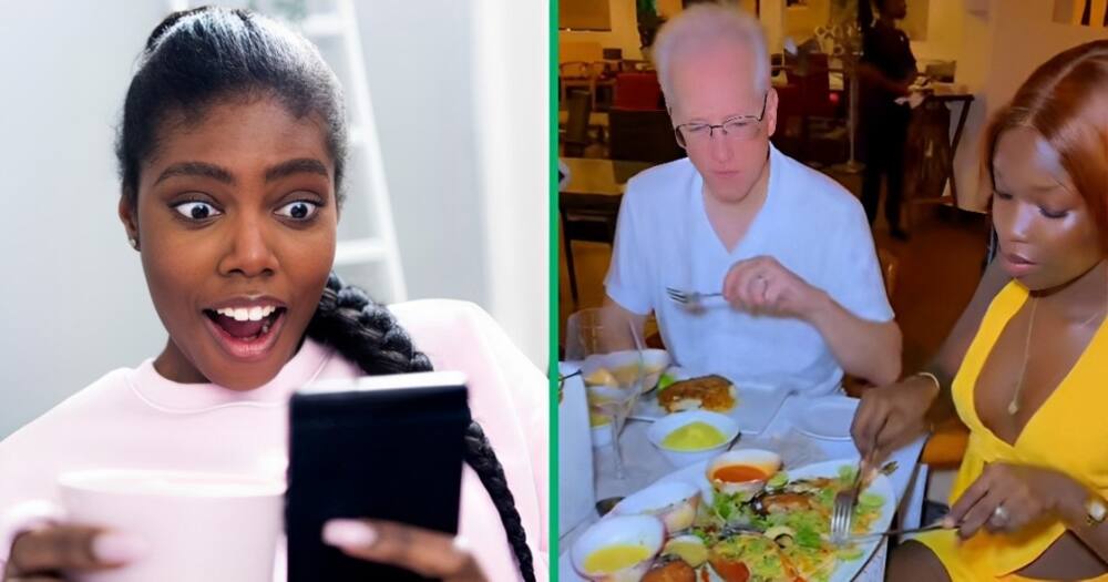 A video of a couple's dinner date shocked social media users