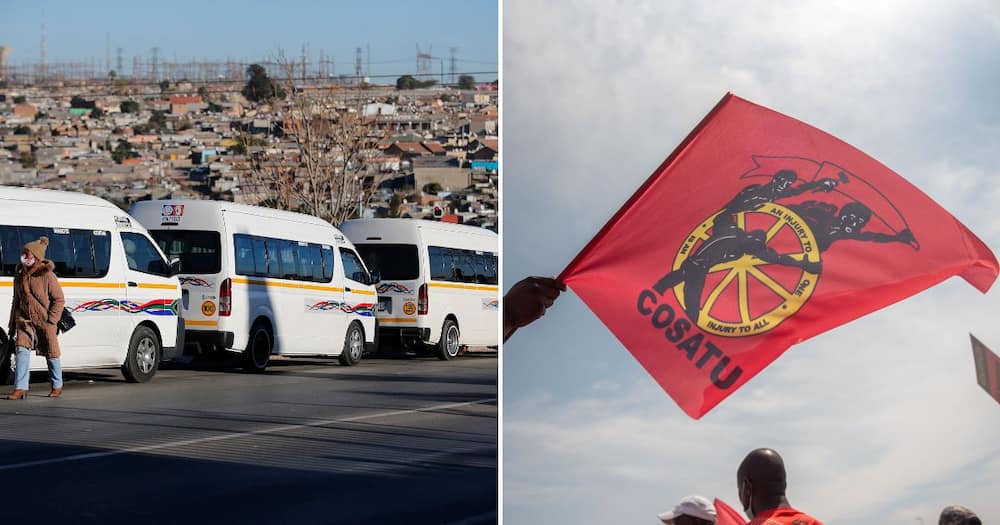 Cosatu, Santaco, distance themselves, national shutdown, fuel prices