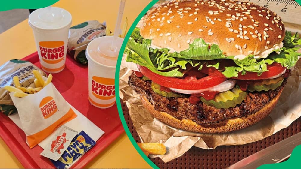 Burger King menu with prices