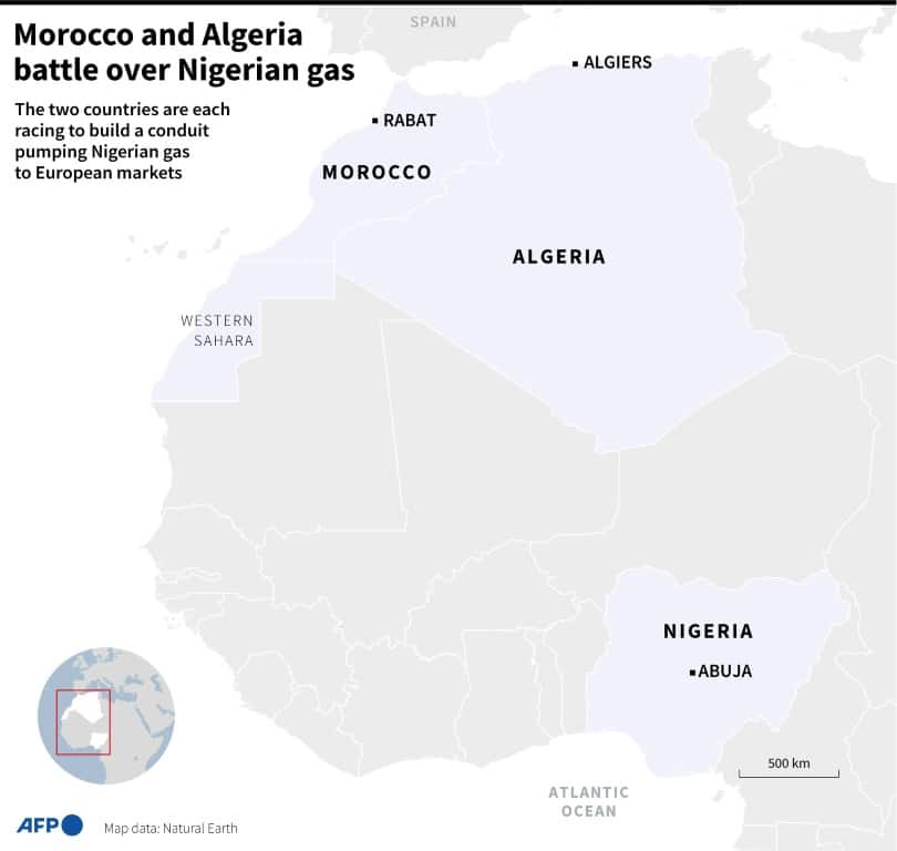 Morocco and Algeria battle over Nigerian gas