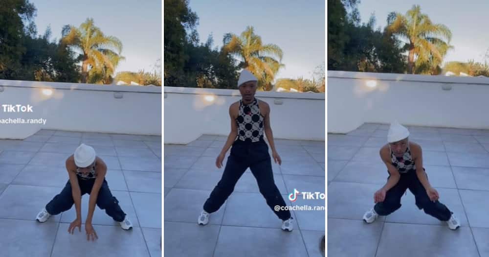TikTok user @coachella.randy shared a video of himself effortlessly grooving from the group up