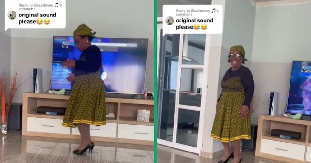 A gogo impressed netizens with her amapiano dance moves