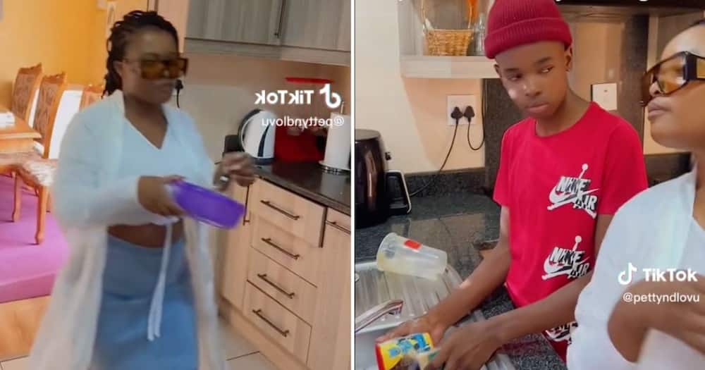 South African mother uses 15-year-old 'dishwasher' in hilarious viral TikTok video