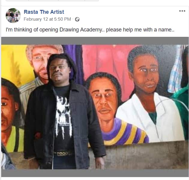 Say what? Funeral artist Rasta plans to open drawing academy