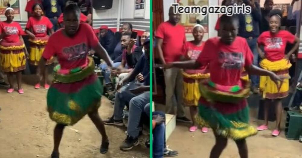 Tsonga girl does dance in TikTok video