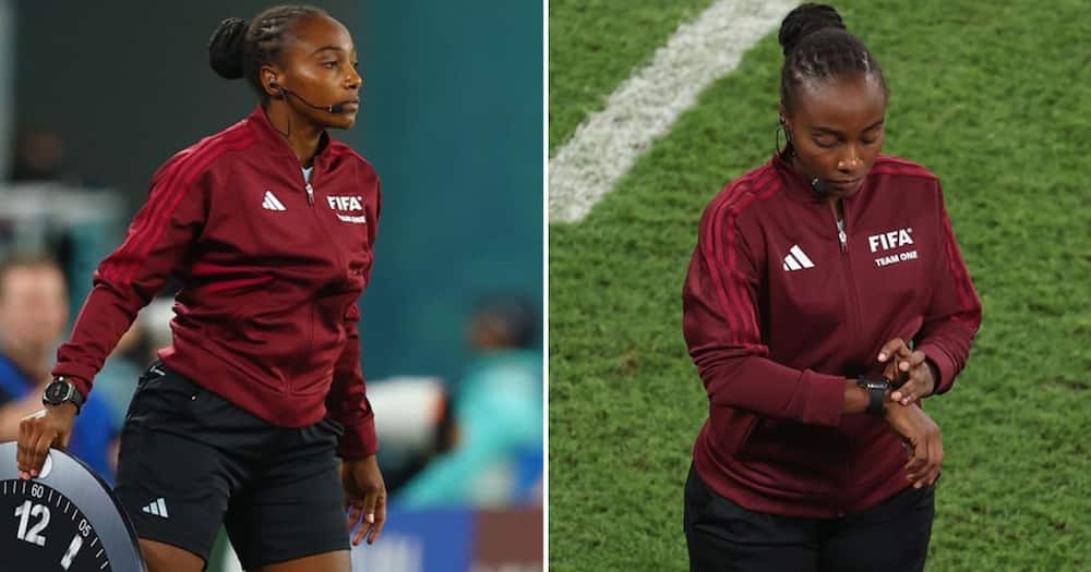 A Rwandan woman made history by becoming the first African woman to referee a men's FIFA World Cup match