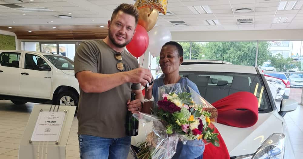 Viral gogo gets first whip as present 'at age when most retire'