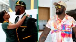Springbok captain Siya Kolisi and Jessica Motaung stir drama with viral cosy pictures