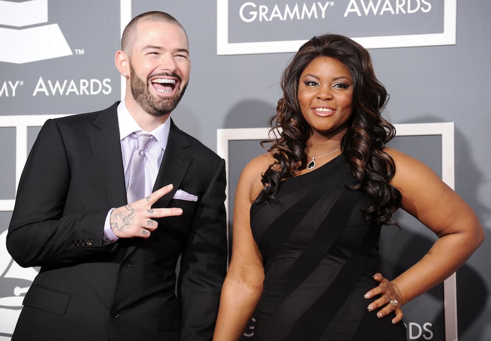 Rapper Paul and his wife Crystal Slayton during the 53rd Annual GRAMMY Awards held at Staples Center on 13 February 2011 in Los Angeles.