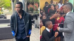 Duduzane Zuma has Mzansi schoolchildren screaming as he takes the time to meet them in person