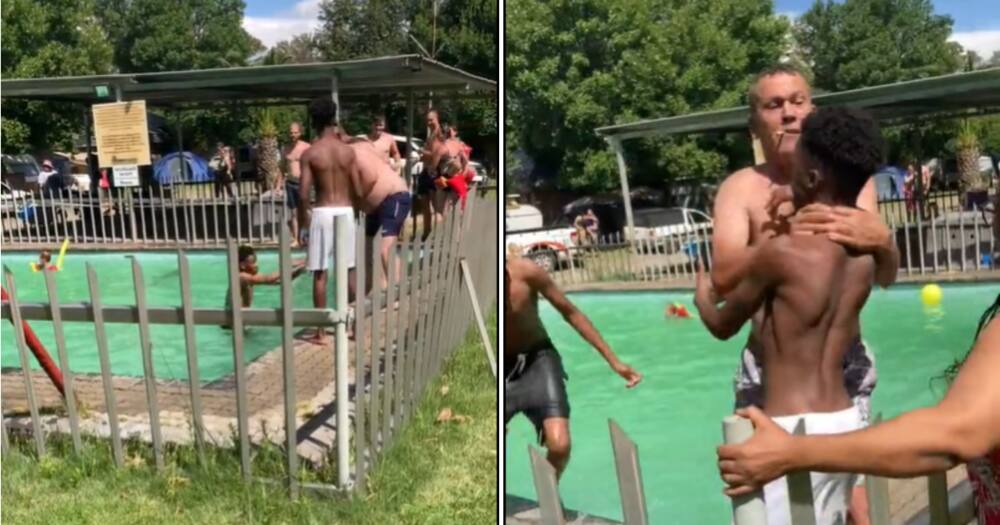 Two black boys attacked at swimming pool