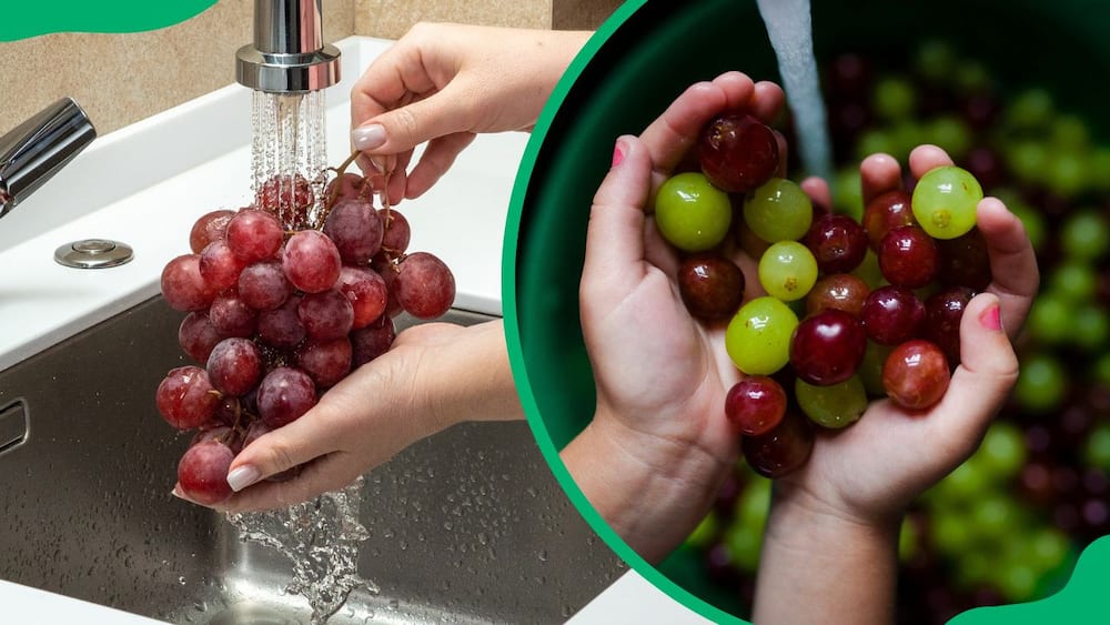 How to wash grapes properly