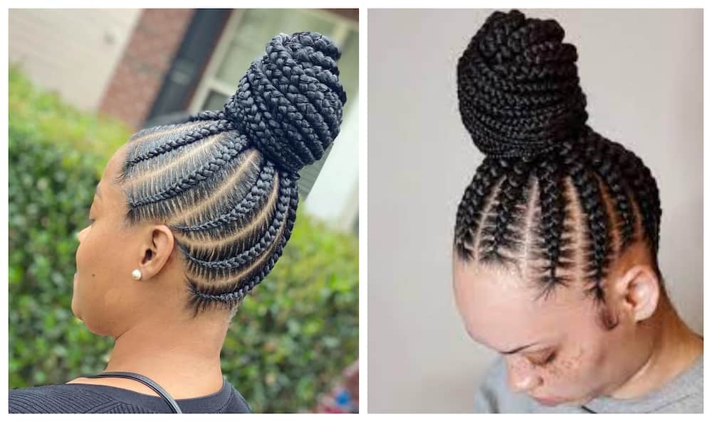 60+ latest all-back Ghana weaving hairstyles for trendy women