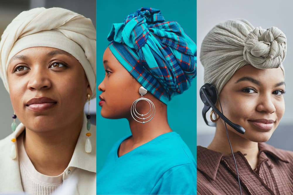 how to wear a doek