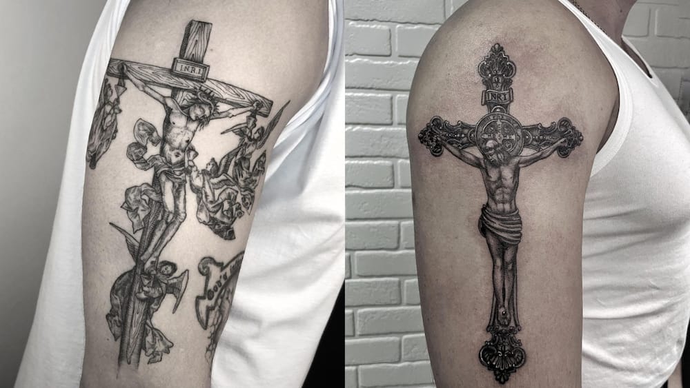 Crucifixion tattoo