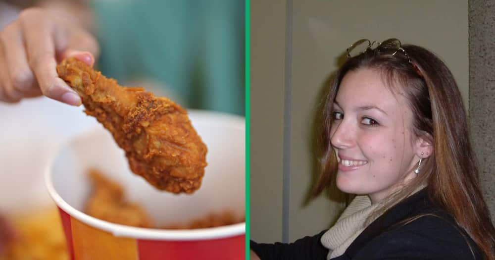A woman shared photos claiming to show fly eggs on her fried chicken from a popular chicken franchise