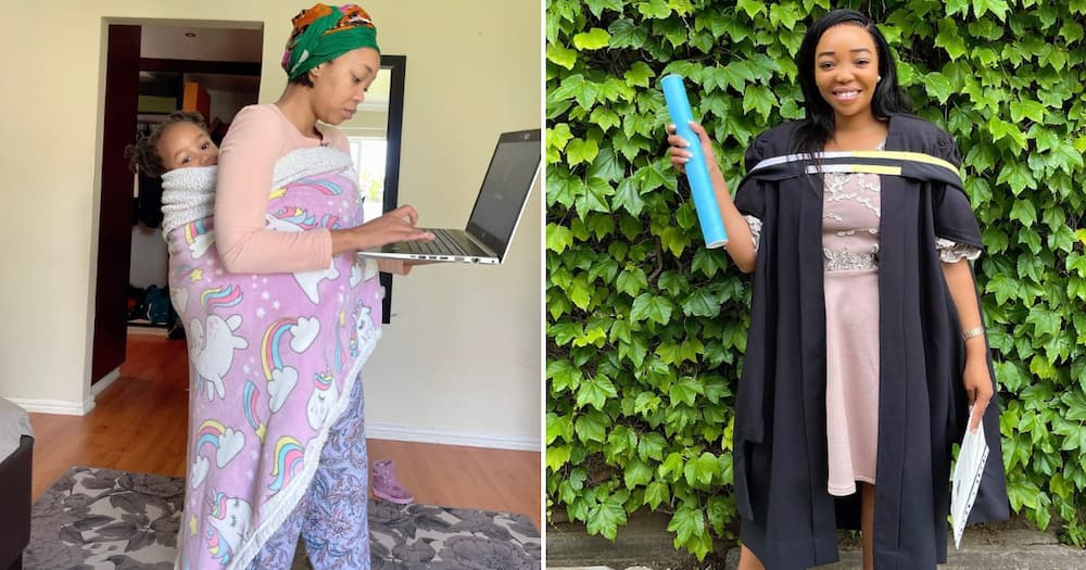 The mom graduated from UCT after juggling parenthood with her studies