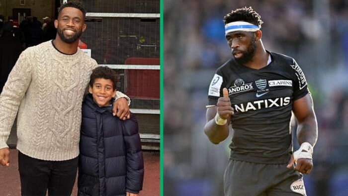 Fans identify a future Boks captain as rugby icon Siya Kolisi shares video of son’s Racing 92 debut