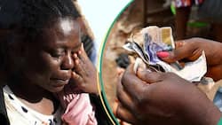 Lady earning R762 salary in tears as employer deducts money and leaves her with less than R100