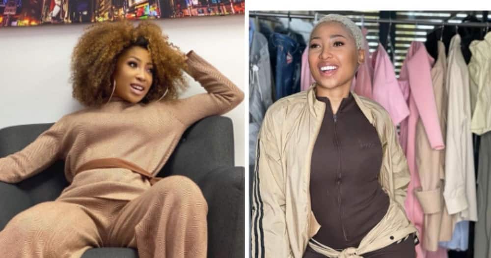 Enhle Mbali claims there are stalkers threatening to leak her compromising pictures