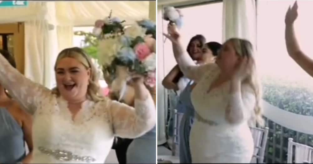 An unlucky lady got left by the altar by her fiancé but continued to party up a storm.