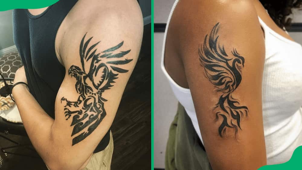 Tribal phoenix tattoos