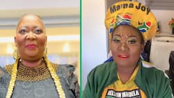 Mama Joy urges South Africans to support Bafana Bafana in Durban, fans applaud her for the support