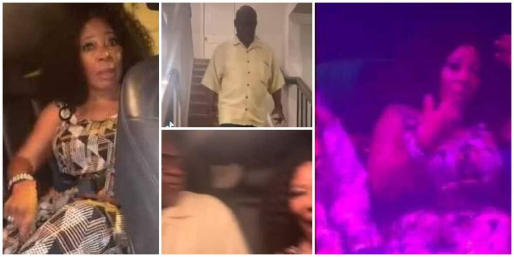 Video shows mother's reaction after daughter took her and the dad to night club in US