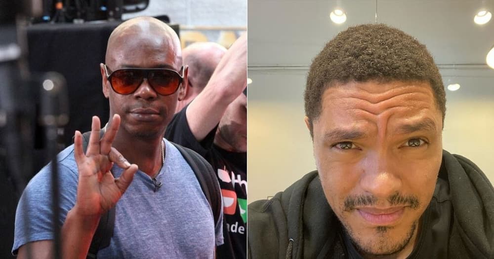 Trevor Noah and legendary US comedian Dave Chappelle hang out