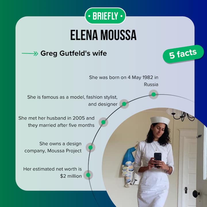 Elena Moussa 10 facts about Greg Gutfeld's wife and fashion icon