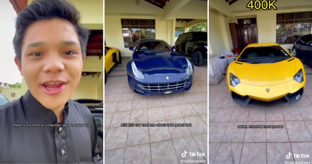 A 14-year-old claimed he owned a bunch of fancy cars.