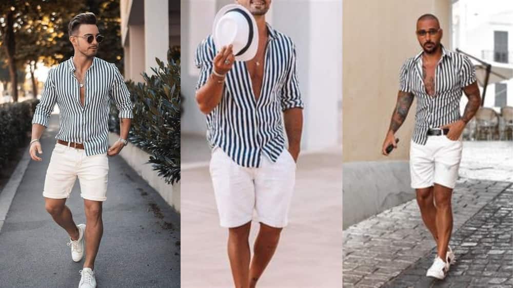 80+ trendy and fashionable men's beach outfit ideas for 2023 - Briefly ...