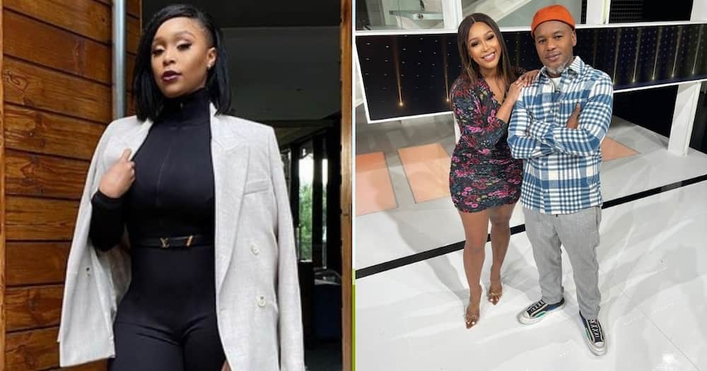 Minnie Dlamini, shows love, “TV husband”, presenting buddy, Lungile Radu