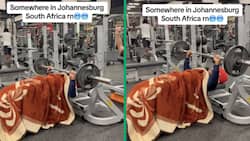 Legend alert: man lifts with heavy blanket in freezing gym on viral video, internet applauds