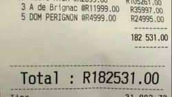 Mysterious South African Restaurant Customer Drops R182,500 on Alcohol in One Night