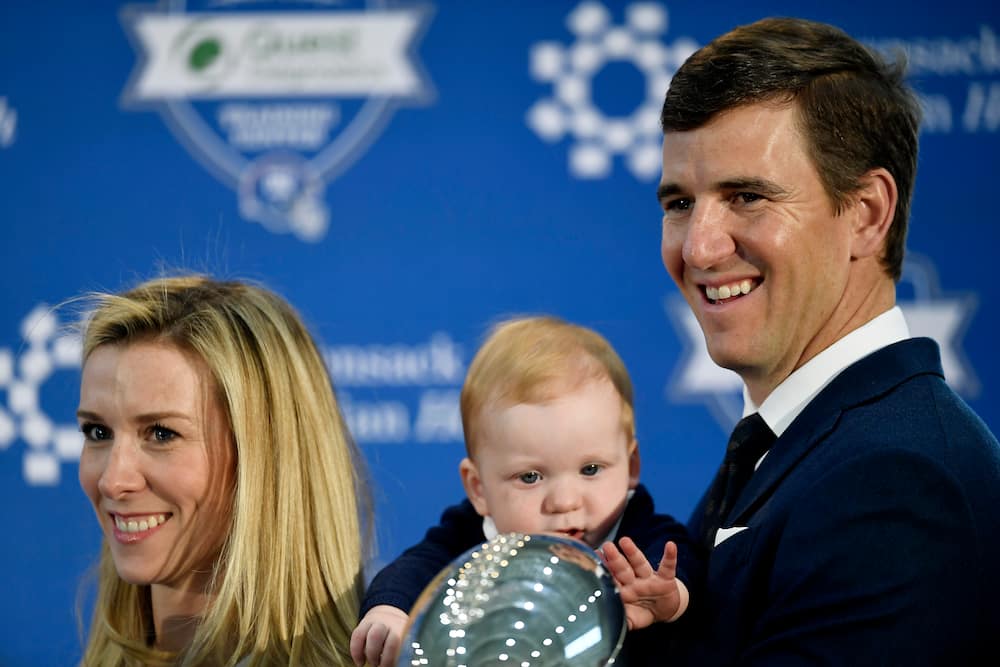 Eli Manning Joined by Wife Abby McGrew and 4 Kids for New York Giants  Retirement Press Conference