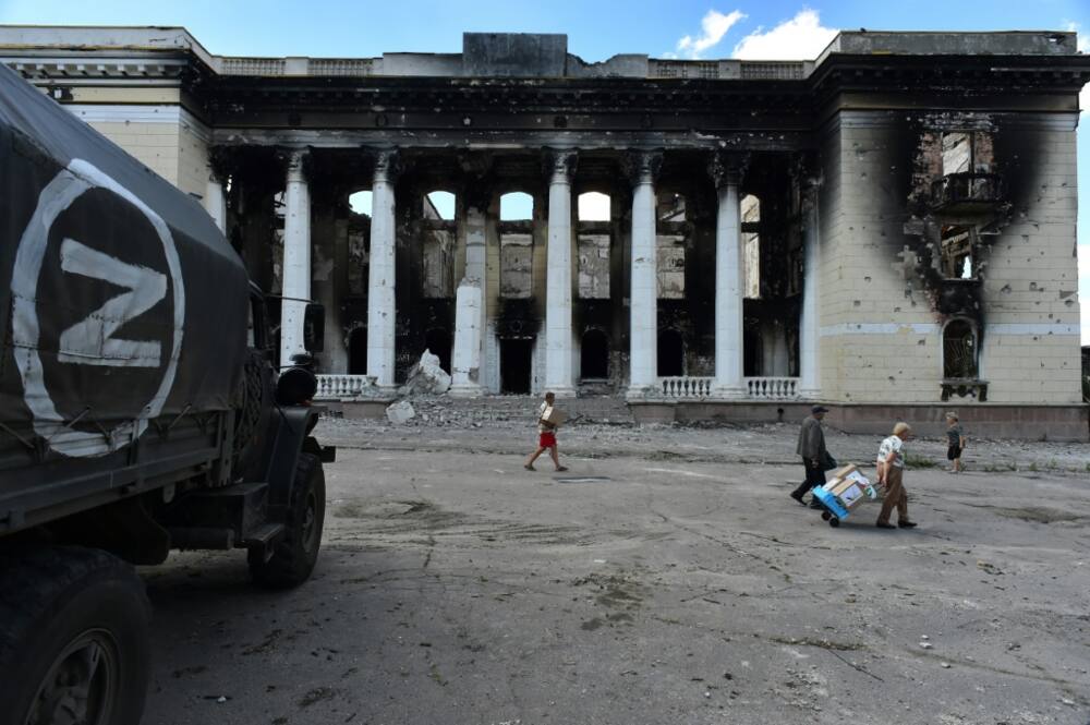Russia and Ukraine are locked in a long-range shooting battle that is destroying towns