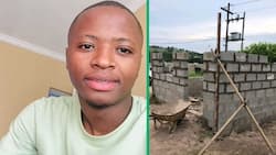 Young man shares inspiring journey of building 1-bedroom home in 6 months, SA wowed