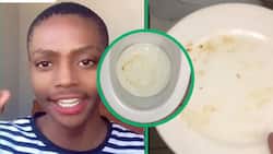 TikTok video of university student using toilet for plate-cleaning hack amuses Mzansi peeps: "Who raised you?"