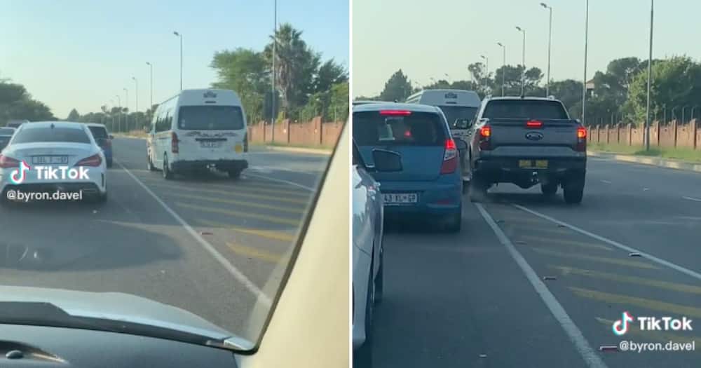 Johannesburg Driver Gives Sports-Like Commentary As Ford Ranger Driver Copies Taxi in Traffic on Cedar Avenue