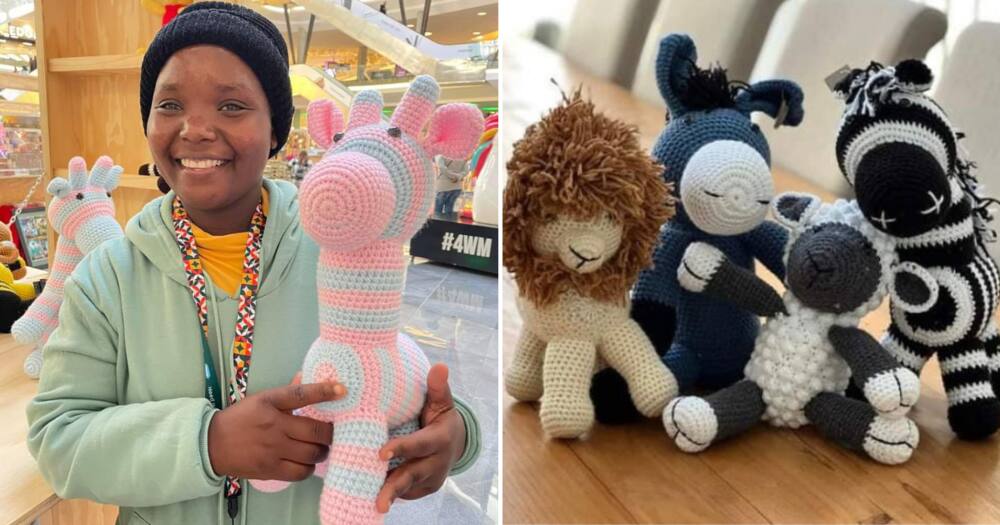 A mom living in Johannesburg makes stuffed toys for a living to survive