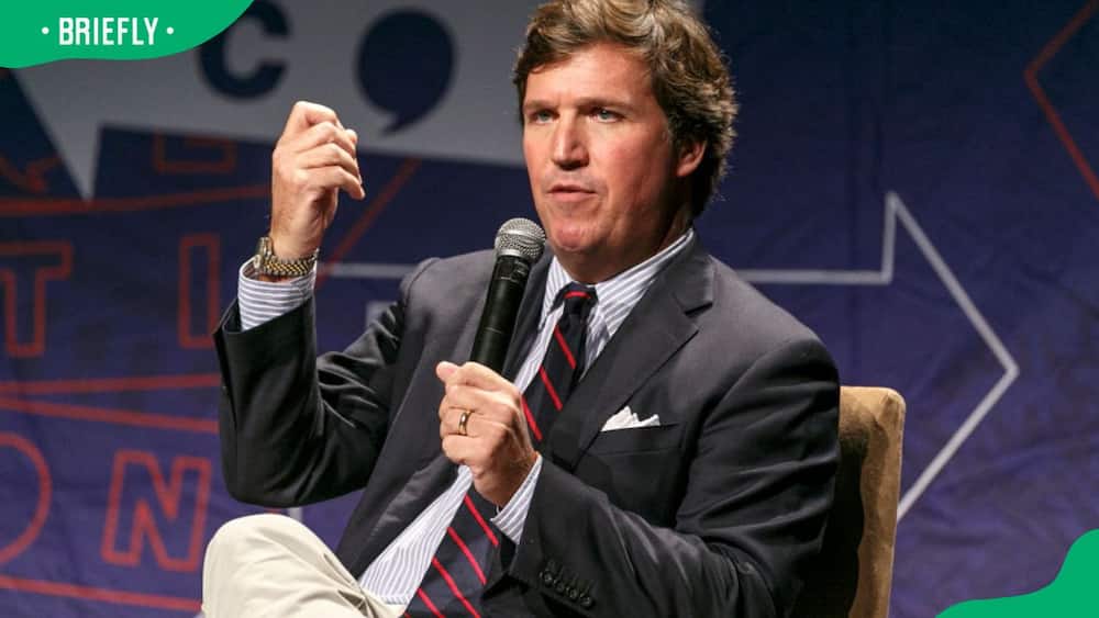 Tucker Carlson during Politicon at Los Angeles Convention Centre