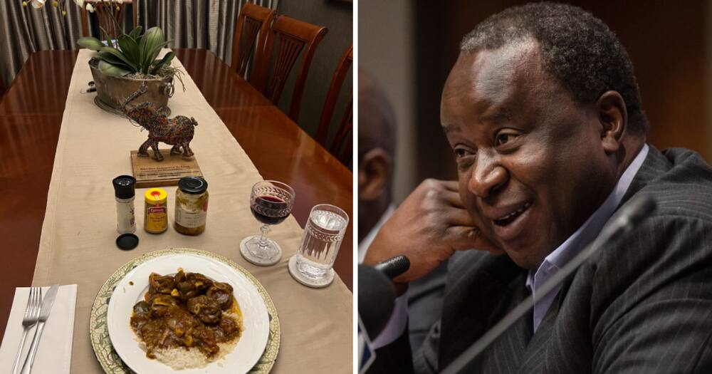 Former finance minister Tito Mboweni decided to shake things up on the TL and shared his beef stew.