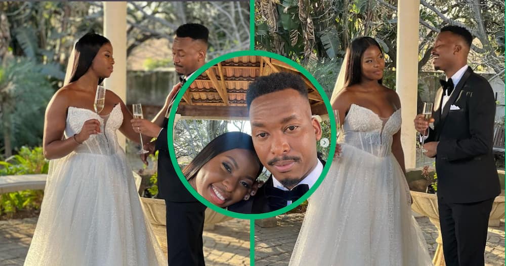 Azana and Mthunzi shocked fans as they tied the knot