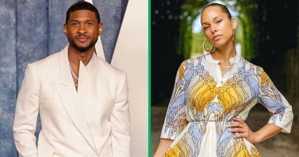 Usher and Alicia Keys performed together at the Super Bowl