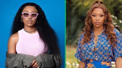 Tweep Chris Excel drags DJ Zinhle online for her provocative pose with her male bestie Brendan